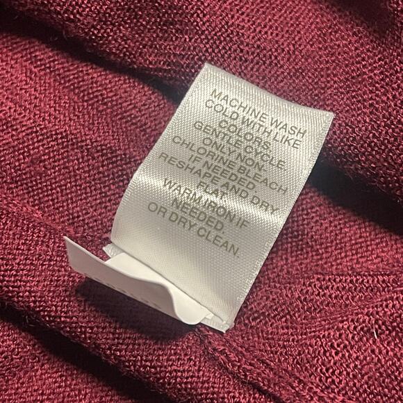 J. Jill Washable Lightweight 100% Merino Wool Double Cuff Sweater Size Medium - Picture 6 of 6